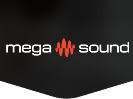Mega Sound banner logo
